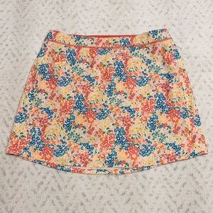 Ralph Lauren RLX Floral Skort Women Medium Multicolor Pockets Golf Tennis Preppy